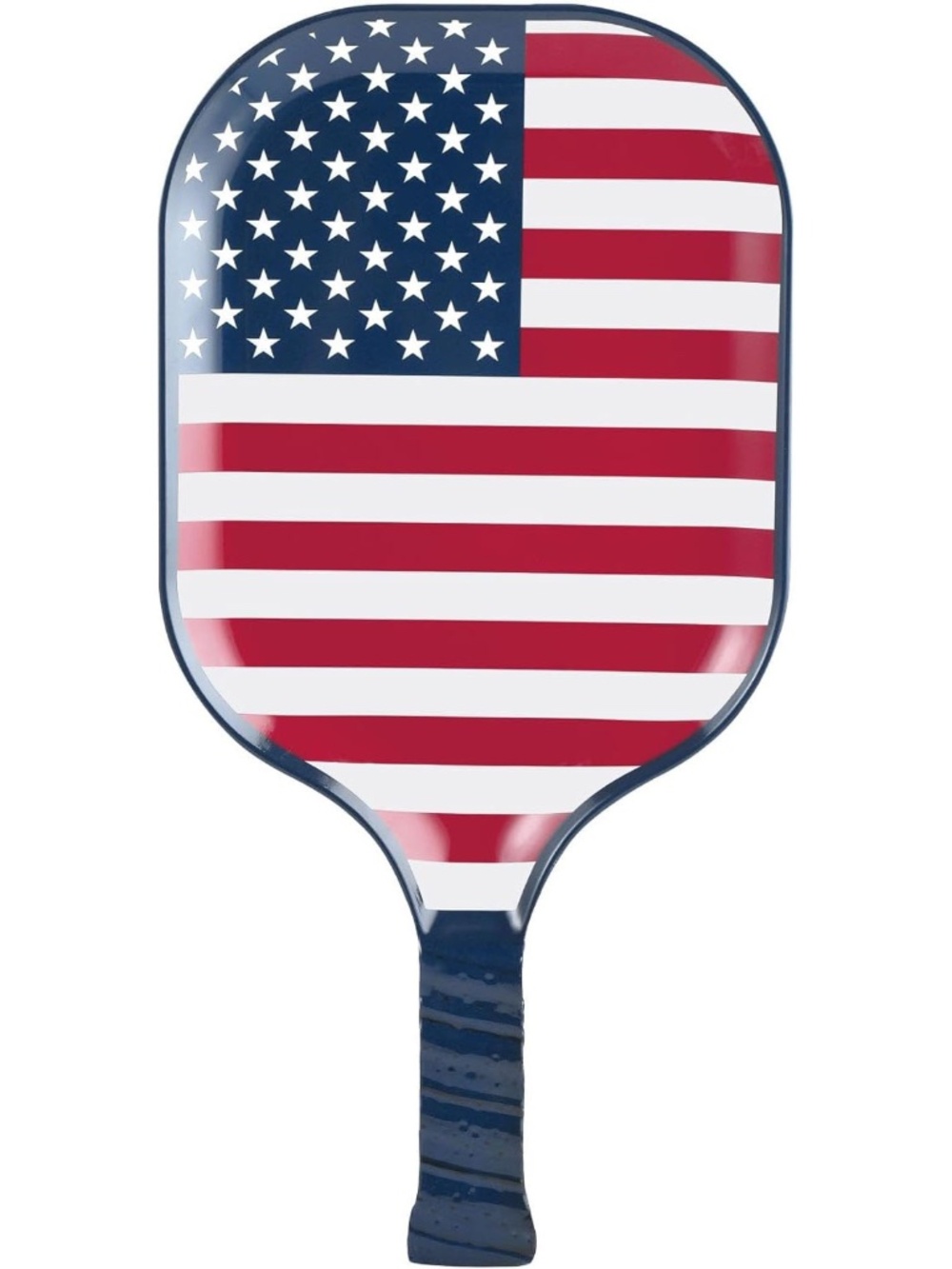 American Flag Melamine Snack Tray, Patriotic-Themed Pickleball Paddle Shape Plat